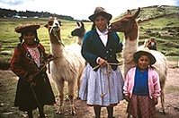 199px-Quechua woman with llamas Peru.jpg