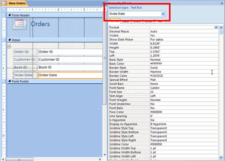 Setting Order Date on New Orders Form