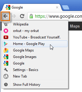 Screenshot of Google Chrome