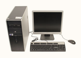 A desktop computer