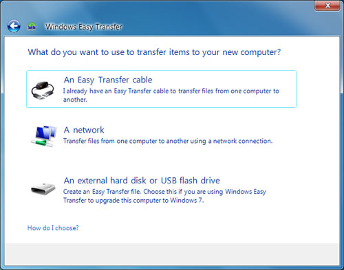 Windows Easy Transfer