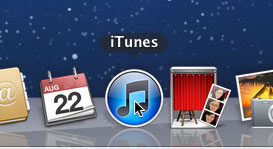 Opening iTunes from the Dock