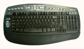 An ergonomic keyboard
