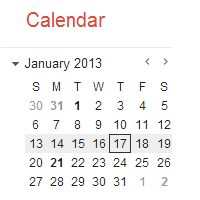 Screenshot of Google Calendar