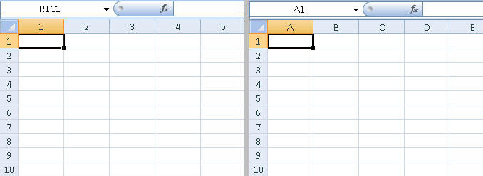 Screenshot of Excel 2007