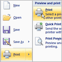 Printing in Excel