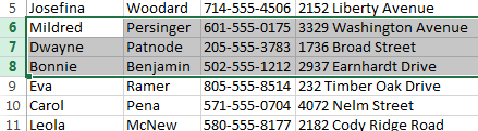 Screenshot of Excel 2013