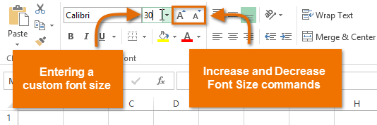 Screenshot of Excel 2013