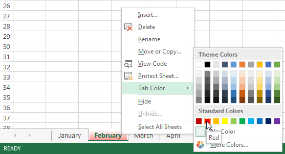 Screenshot of  Excel 2013