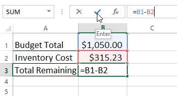 Screenshot of Excel 2013