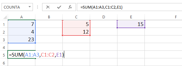 Screenshot of Excel 2013