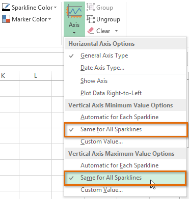 Screenshot of Excel 2013