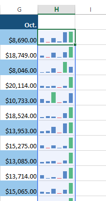 Screenshot of Excel 2013