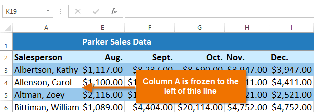 Screenshot of Excel 2013