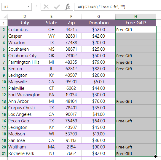 screenshot of excel 2013