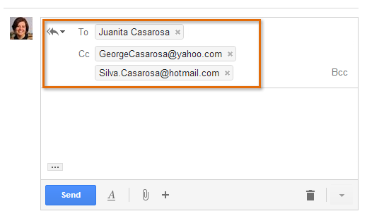 Screenshot of Gmail