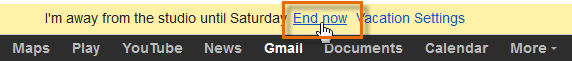 Screenshot of Gmail