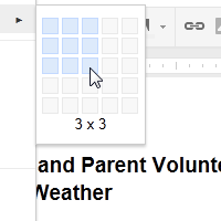 Screenshot of Google Documents