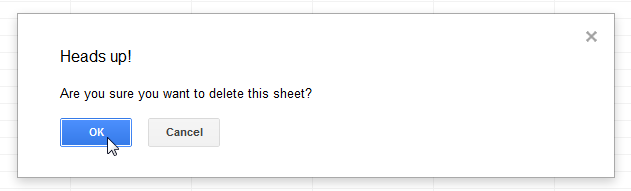 Screenshot of Google Spreadsheets