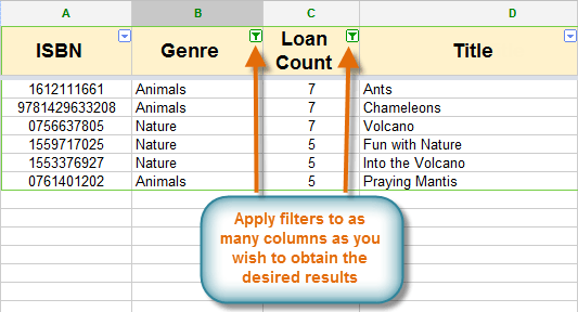 Screenshot of Google Spreadsheets