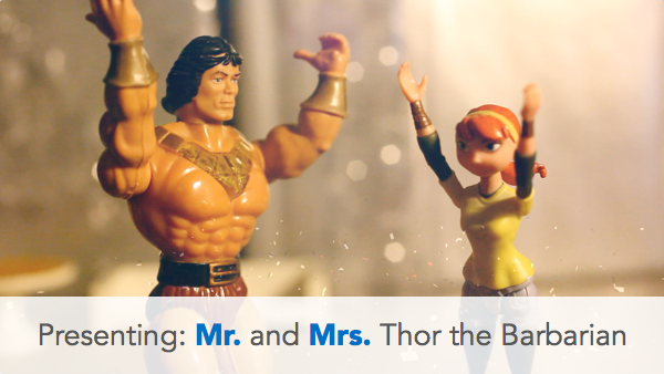 Presenting: Mr. and Mrs. Thor the Barbarian