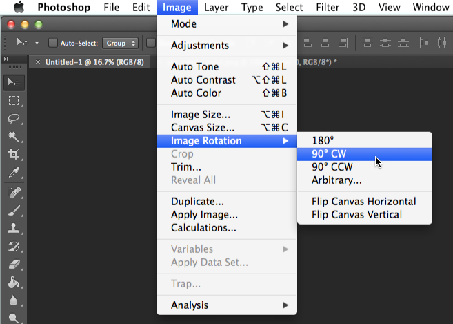 screenshot of photoshop