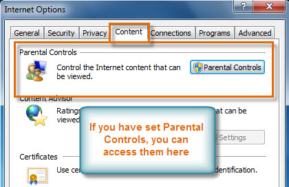 Access Parental Controls