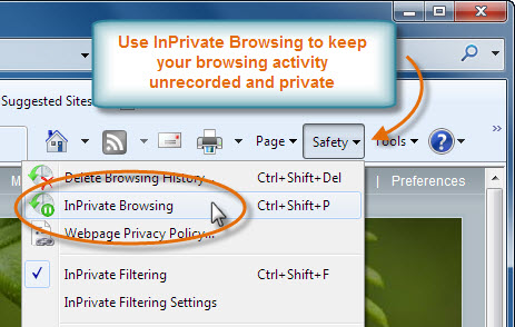 Access InPrivate Browsing