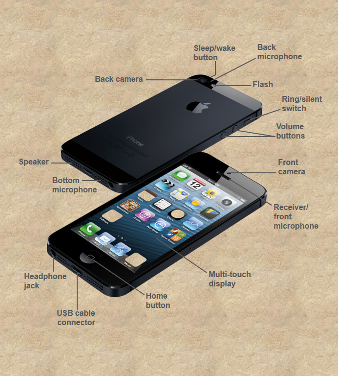 Diagram of iPhone