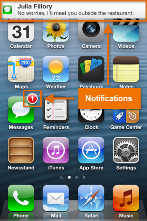 Message notifications