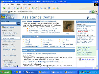 Microsoft Office Assistance Center