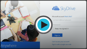 Launch "Getting Started with OneDrive" video!