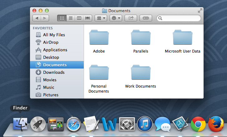 screenshot of OS X