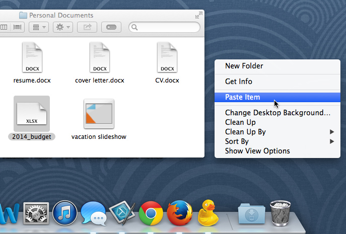 screenshot of OS X