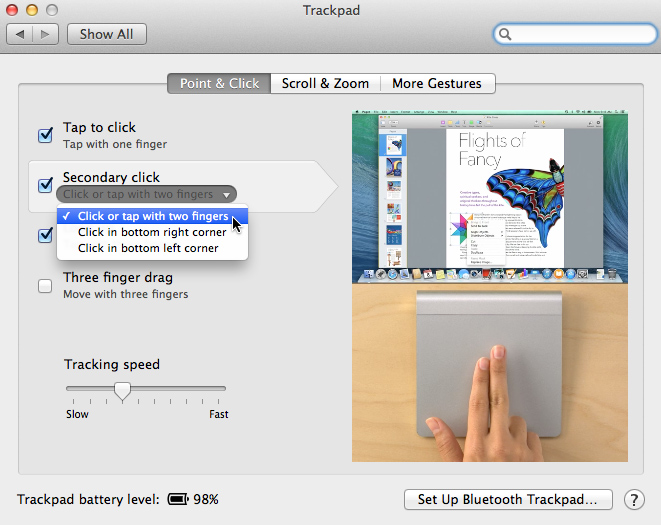 screenshot of OS X