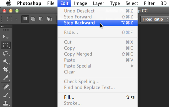 Screenshot of Adobe Photoshop CC