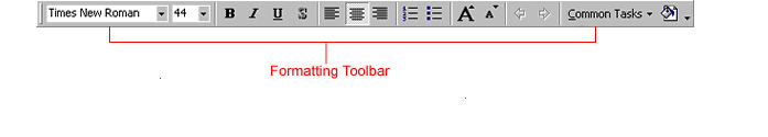 Formatting Toolbar