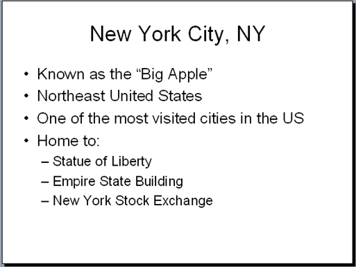 New York City Location