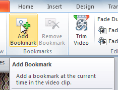Adding a bookmark