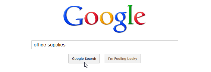 Screenshot of Google