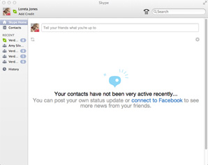 Screenshot of Skype