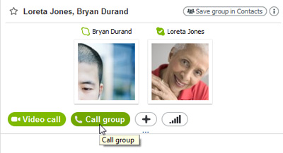 Screenshot of Skype