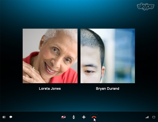 Screenshot of Skype