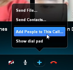 Screenshot of Skype