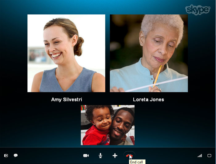 Screenshot of Skype