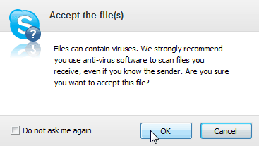 Accepting the file