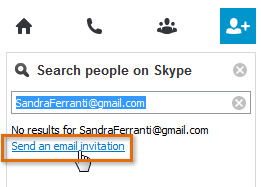 Screenshot of Skype