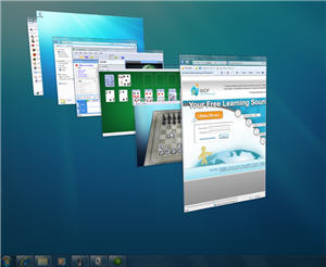 aero desktop with Peek 3D