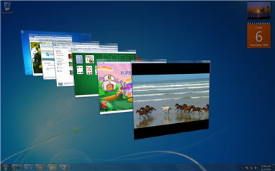 Desktop showing flip 3d