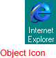 Internet Explorer icon on desktop